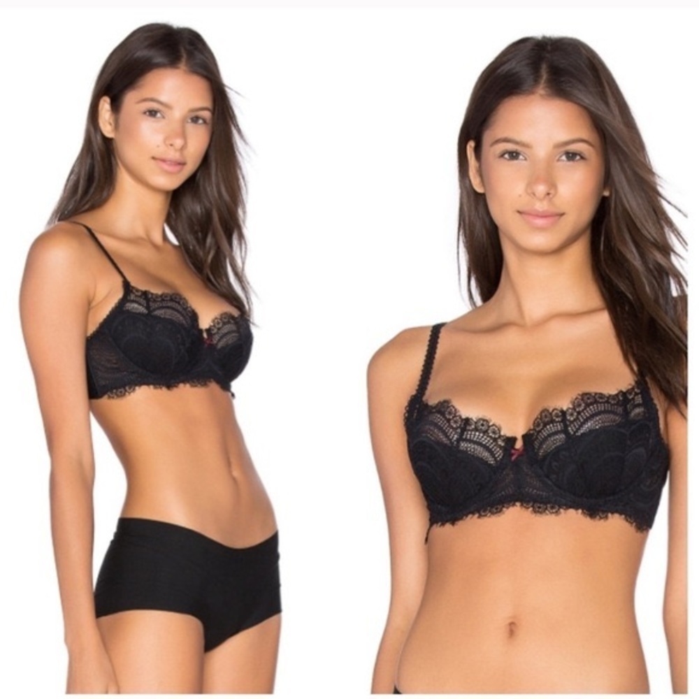 Free People Black Lace Underwire Bra - Women's Intimates